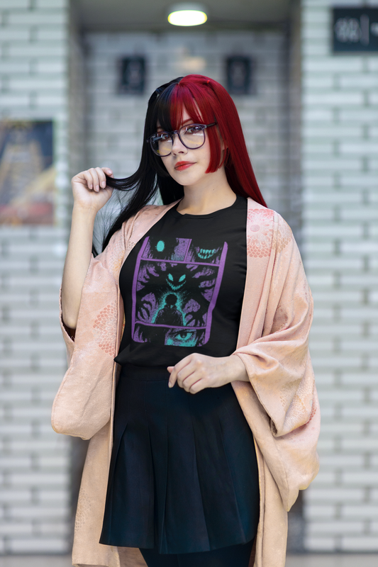 Mysterious Shadow Comic Art for Anime Lovers - Unisex T-shirt