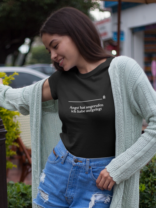 Angst hat angerufen ich habe aufgelegt - Unisex T-shirt