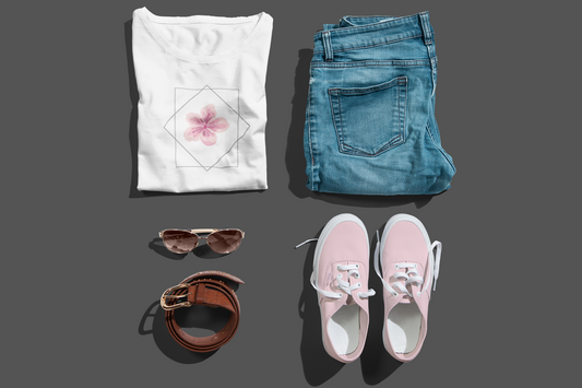 Cherry Blossom Floral Harmony - Unisex T-shirt