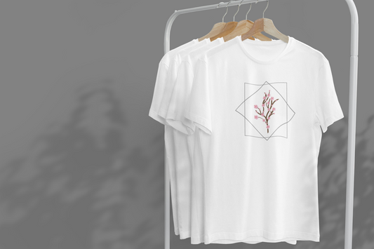 Minimalist Cherry Blossom Branch - Unisex T-shirt