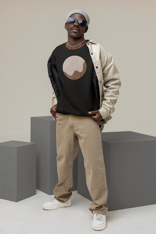 Elegant Japanese Wave Pattern Art - Unisex T-shirt