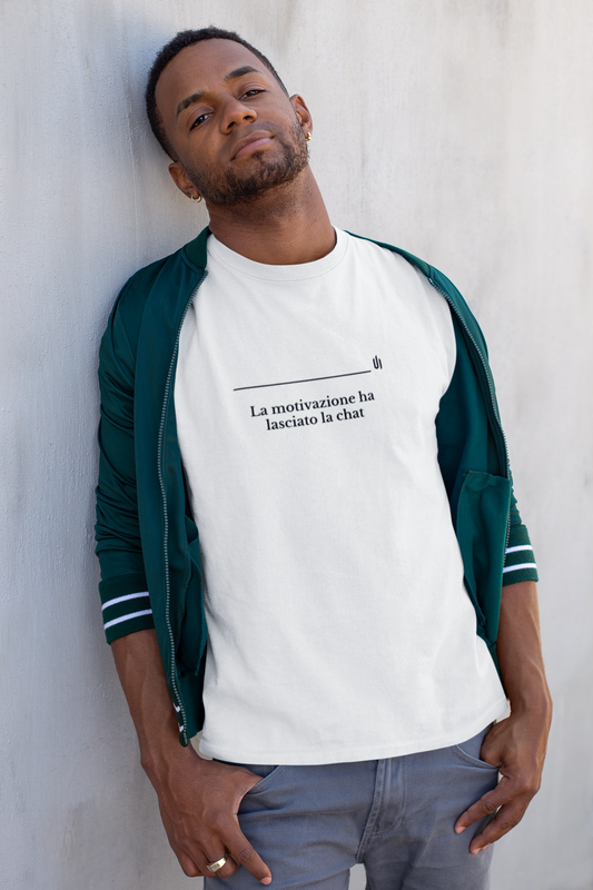 La motivazione ha lasciato la chat - Unisex T-shirt