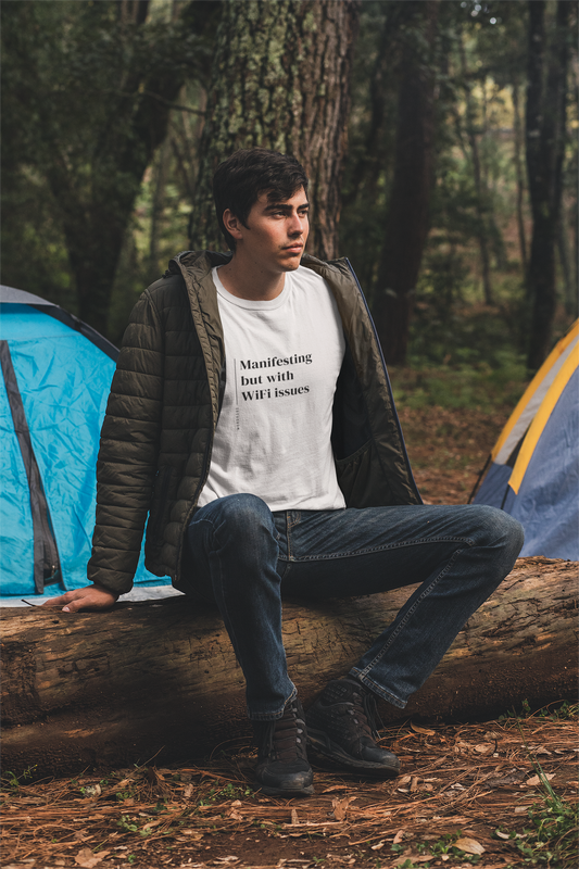 Manifesting But With WiFi Issues - Unisex T-shirt