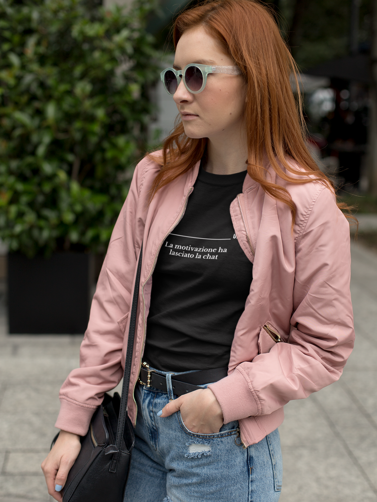 La motivazione ha lasciato la chat - Unisex T-shirt