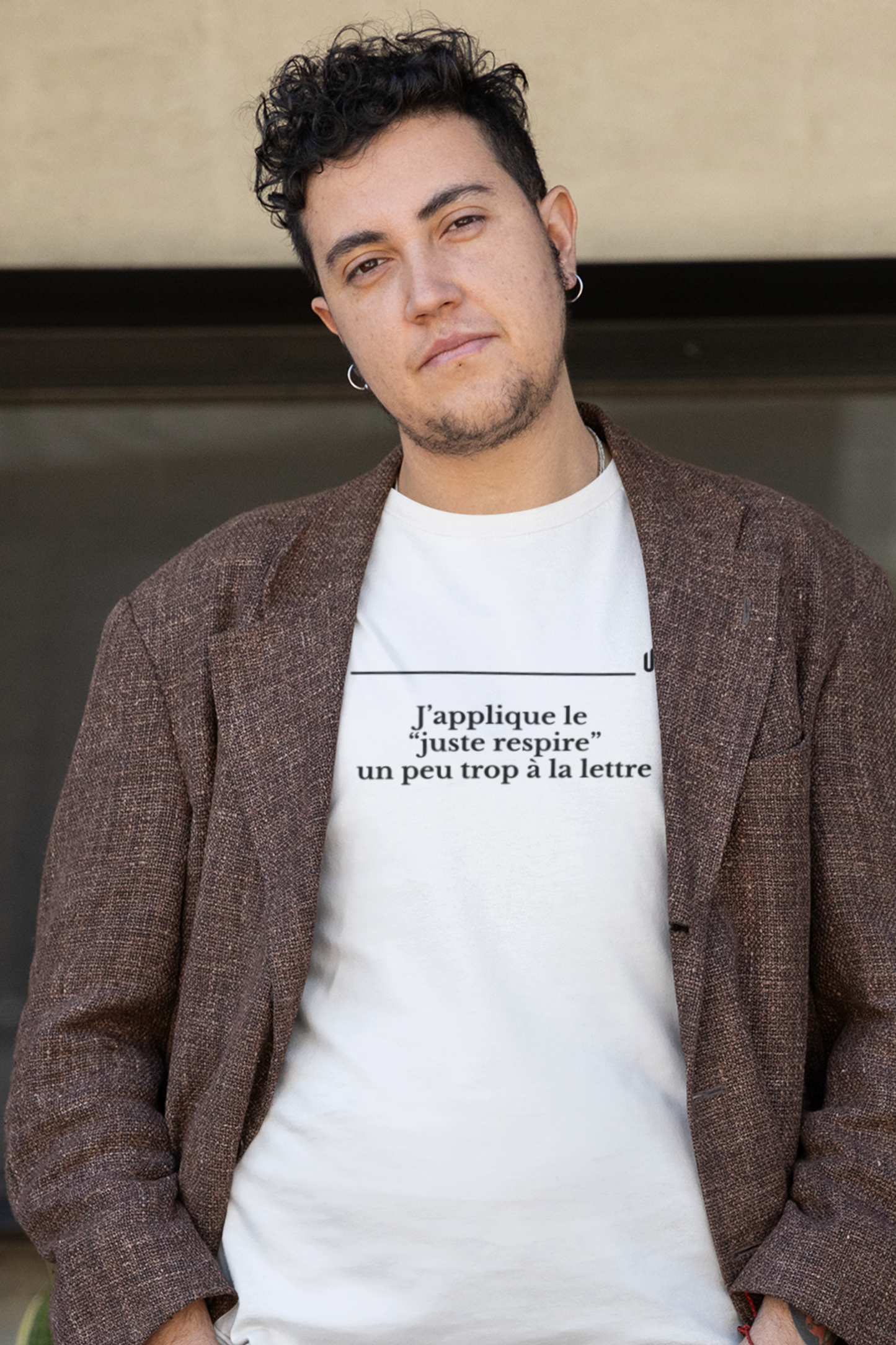 I apply the "just breathe" a little too literally - Unisex T-shirt