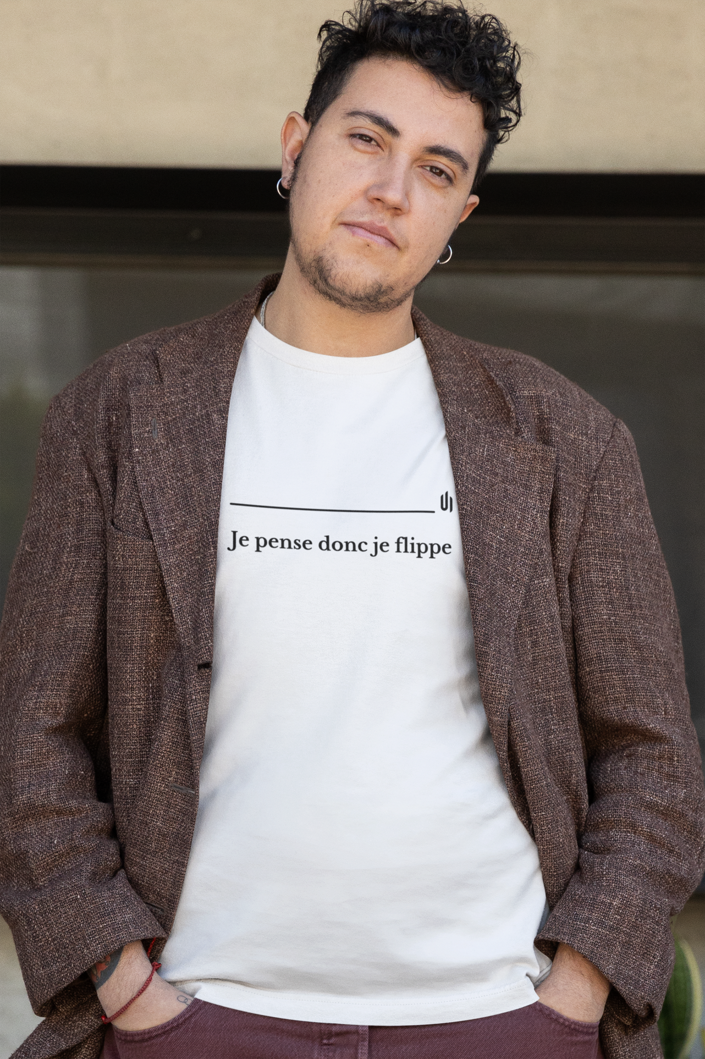 Je pense donc je flippe - Unisex T-shirt