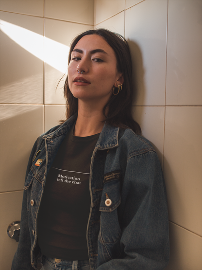 Motivation  left the chat - Unisex T-shirt