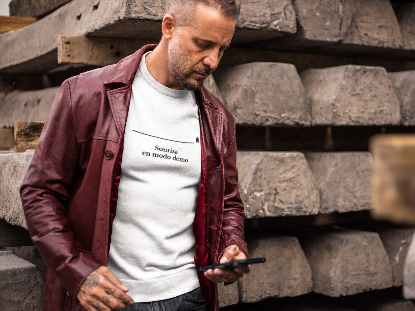 Sonrisa en modo demo - Unisex T-shirt